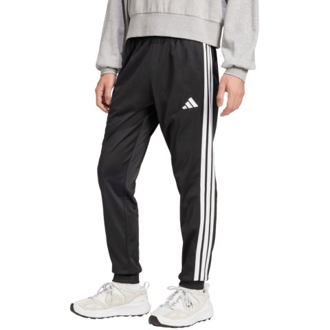 Spodnie męskie adidas 3-Stripes Tricot Regular Tapered czarne JI8809 L Adidas