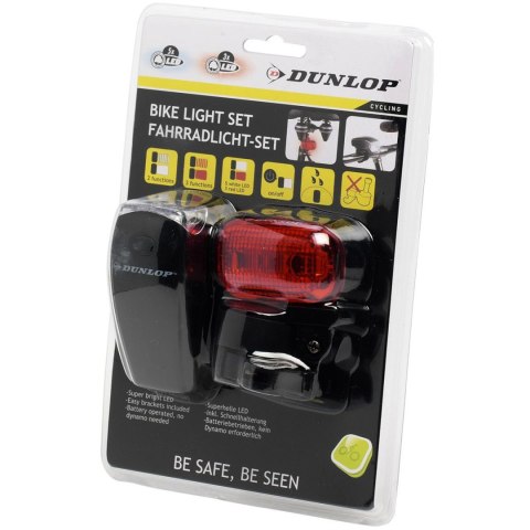 Zestaw lampek rowerowych Dunlop Led przód+tył 416793 Dunlop