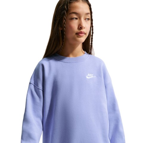 Bluza dla dzieci Nike Sportswear Club Fleece jasny fiolet FD2923 569 M Nike