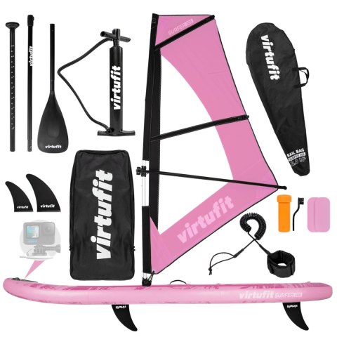 VIRTUFIT DESKA SUP SURFER 305 Z ŻAGLEM I AKCESORIAMI RÓŻOWY VirtuFit
