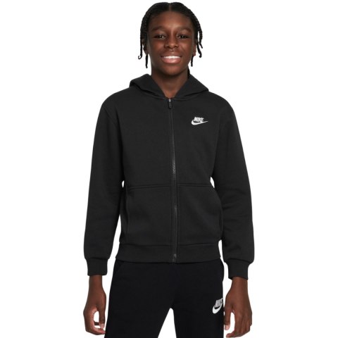 Bluza dla dzieci Nike Sportswear Club Fleece czarna FD3004 010 L Nike