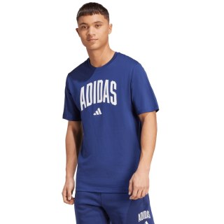 Koszulka męska adidas Collegiate Lineage Graphic ciemnoniebieska JM6417 2XL Adidas
