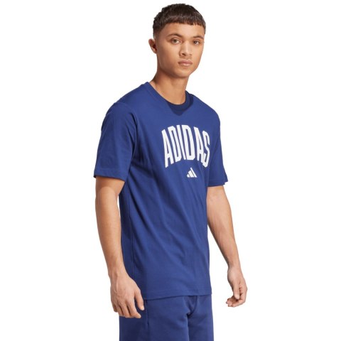 Koszulka męska adidas Collegiate Lineage Graphic ciemnoniebieska JM6417 2XL Adidas