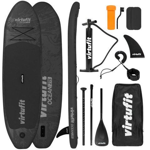 VIRTUFIT DESKA SUP OCEAN 275 Z AKCESORIAMI CZARNY VirtuFit