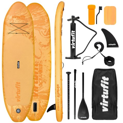 VIRTUFIT DESKA SUP OCEAN 275 Z AKCESORIAMI POMARAŃCZOWY VirtuFit