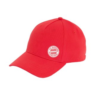 Czapka z daszkiem adidas FC Bayern Munich Essentials czerwona IA2333 Dorośli M/L Adidas