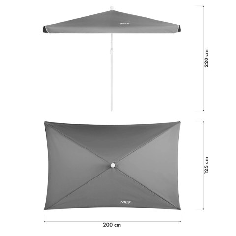 NC7826 PARASOL OGRODOWY 200 CM NILS NILS