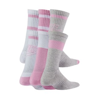 Skarpety Nike Everyday Cush Crew Youth białe, różowe, szare CK7302 905 34-38 Nike