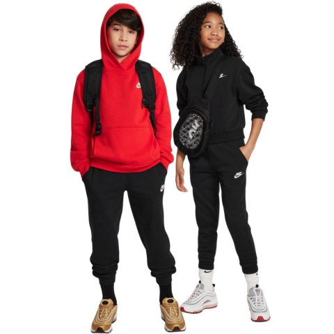 Spodnie dla dzieci Nike Club Fleece czarne FD3019 010 L Nike