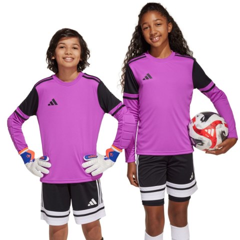 Koszulka bramkarska dla dzieci adidas Squadra 25 Long Sleeve fioletowa JJ1939 116cm Adidas teamwear