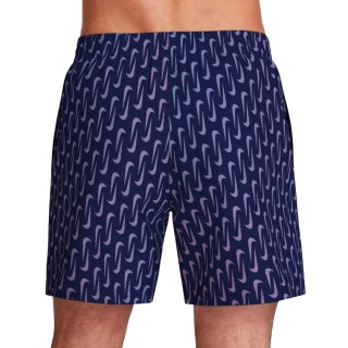 Spodenki kąpielowe Nike Breaker Swoosh Link Midnig granatowo-różowo-fioletowe NESSG577 440 XL Nike