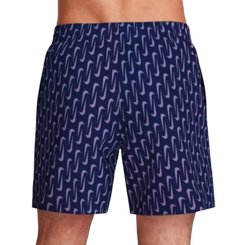 Spodenki kąpielowe Nike Breaker Swoosh Link Midnig granatowo-różowo-fioletowe NESSG577 440 XL Nike