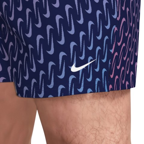 Spodenki kąpielowe Nike Breaker Swoosh Link Midnig granatowo-różowo-fioletowe NESSG577 440 S Nike