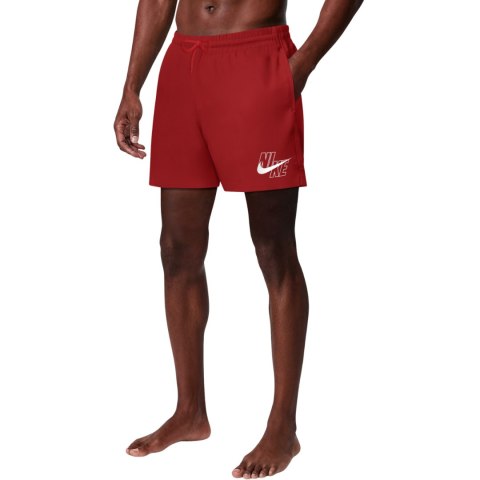Spodenki kąpielowe Nike Logo Lap 5" Volley czerwone NESSG574 614 2XL Nike