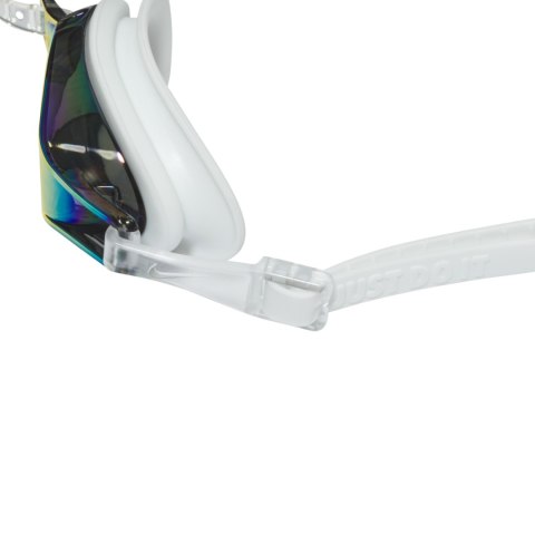 Okulary pływackie Nike Chrome Mirrored biało-czarne NESSD125-115 OS Nike