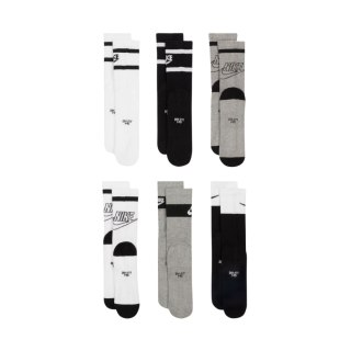 Skarpety Nike Everyday Cush Crew Youth 6PR białe, szare, czarne CK7302 901 34-38 Nike