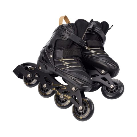 Łyżworolki Meteor Buzzy czarno-złote 17490-17491 34-38 Meteor