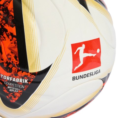 Piłka nożna adidas Bundesliga 26/27 Torfabrik Competition biało-pomarańczowo-złota KG6045 5 Adidas teamwear