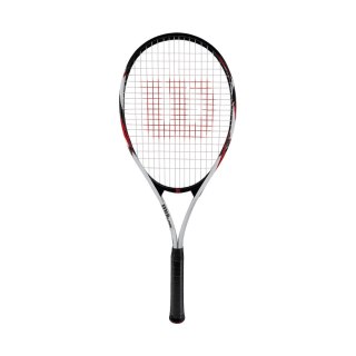 Rakieta do tenisa ziemnego Wilson Fusion XL TNS RKT 3 4 3/8 biało-czarno-czerwona WR199110U3 Wilson