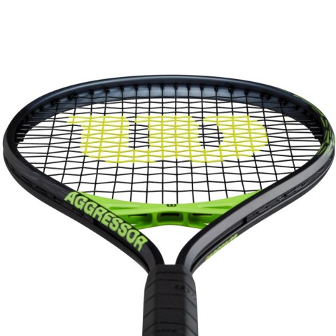 Rakieta do tenisa ziemnego Wilson Aggressor TNS RKT 4 3/8(3) czarno-zielona WR147610U3 Wilson