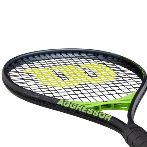 Rakieta do tenisa ziemnego Wilson Aggressor TNS RKT 4 3/8(3) czarno-zielona WR147610U3 Wilson