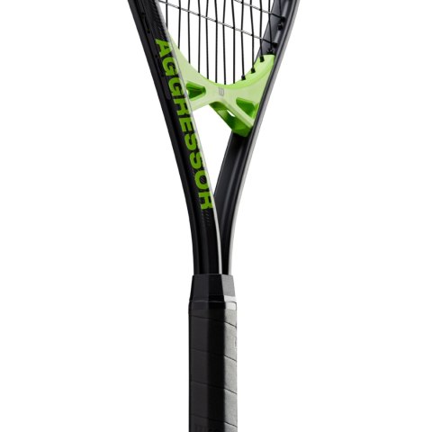 Rakieta do tenisa ziemnego Wilson Aggressor TNS RKT 4 3/8(3) czarno-zielona WR147610U3 Wilson