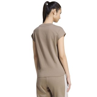 T-shirt adidas W Essentials Linear KF8372 brązowy S Adidas