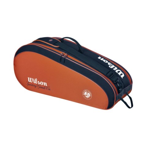 Torba tenisowa Wilson Roland Garros 2026 Team 6PK pomarańczowo-granatowa WR8053301001 Wilson