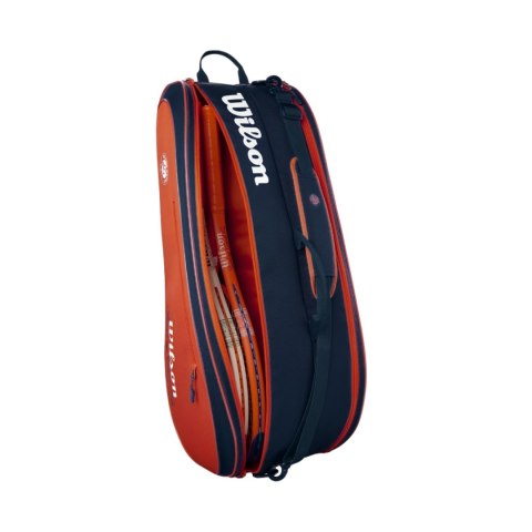 Torba tenisowa Wilson Roland Garros 2026 Team 6PK pomarańczowo-granatowa WR8053301001 Wilson