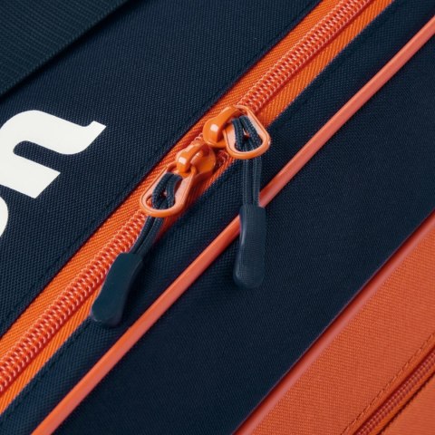 Torba tenisowa Wilson Roland Garros 2026 Team 6PK pomarańczowo-granatowa WR8053301001 Wilson