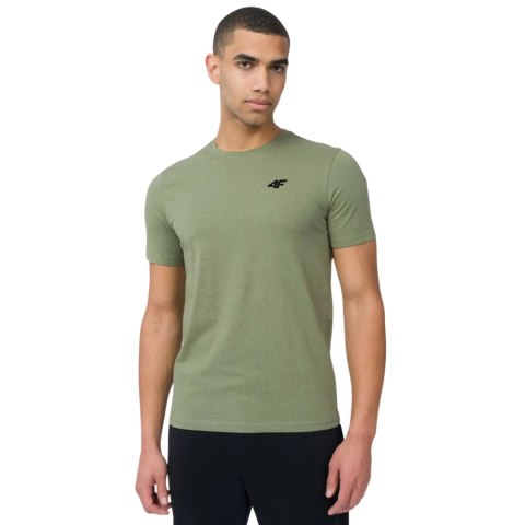 Koszulka męska 4F M4481 3pak zielona, niebieska, beżowa 4FWSS26TTSHM4481 90S 4XL 4F