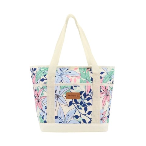 Torba termiczna Spokey Simply kremowa / kwiaty 944755 Spokey