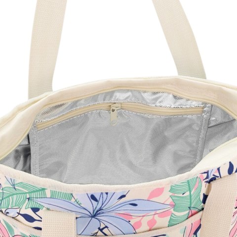 Torba termiczna Spokey Simply kremowa / kwiaty 944755 Spokey