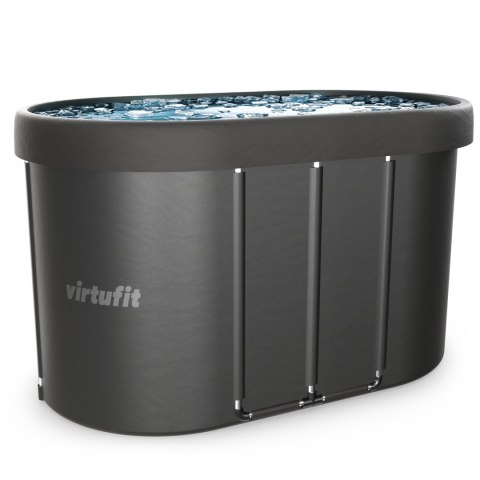 VIRTUFIT WANNA LODOWA OWALNA 500 LITRÓW ANTRACYT Z AKCESORIAMI VirtuFit