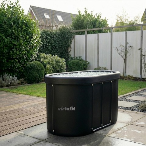 VIRTUFIT WANNA LODOWA OWALNA 500 LITRÓW ANTRACYT Z AKCESORIAMI VirtuFit