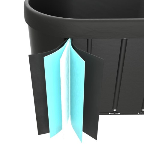 VIRTUFIT WANNA LODOWA OWALNA 500 LITRÓW ANTRACYT Z AKCESORIAMI VirtuFit