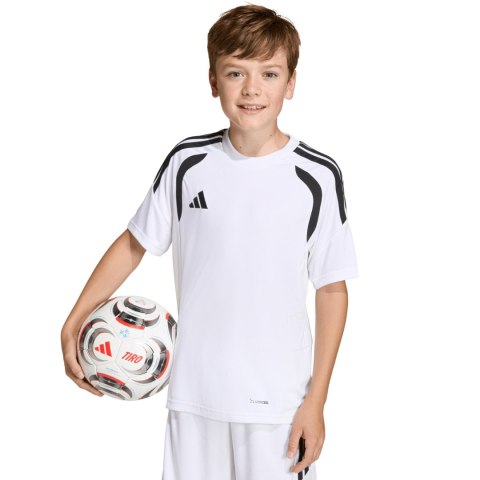 Koszulka dla dzieci adidas Tiro 26 League Jersey biała KB1312 116cm Adidas teamwear
