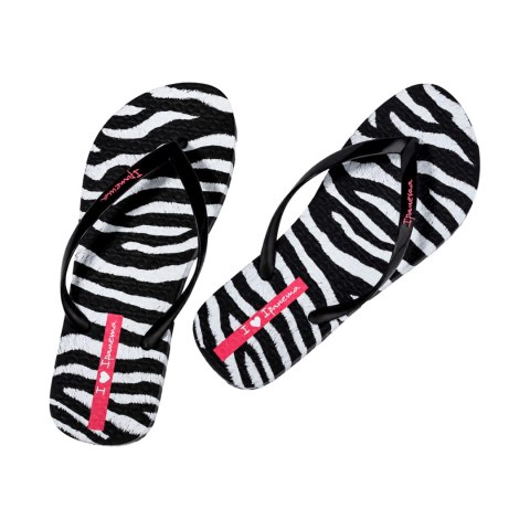 Klapki damskie Ipanema Animal Print czarno-szare 83846-BP655 39 Ipanema