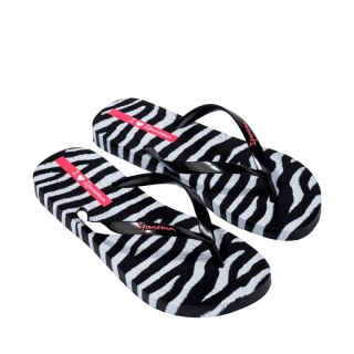 Klapki damskie Ipanema Animal Print czarno-szare 83846-BP655 40 Ipanema