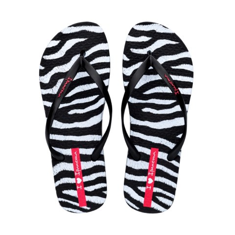 Klapki damskie Ipanema Animal Print czarno-szare 83846-BP655 40 Ipanema