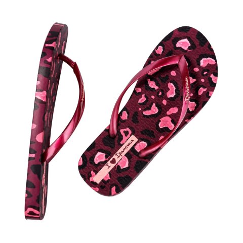 Klapki damskie Ipanema Animal Print różowe 83846-BP657 39 Ipanema