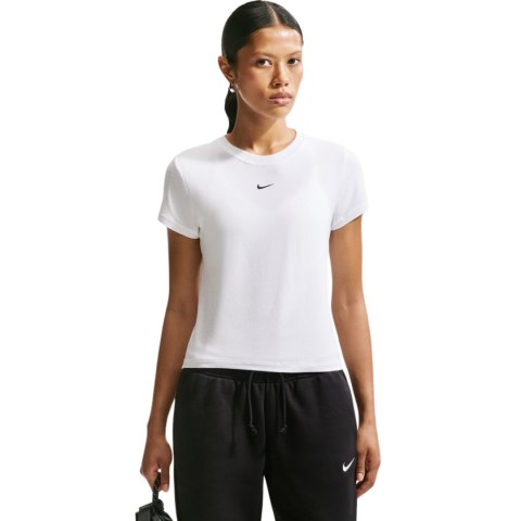 Koszulka damska Nike Sportswear Chill Knit biała FV5508 100 M Nike