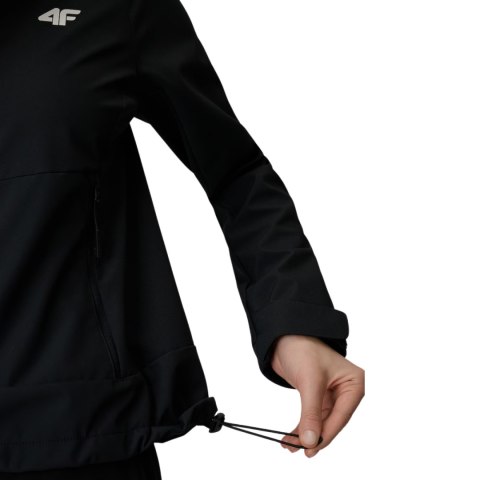 Kurtka damska softshell 4F F546 głęboka czerń 4FWSS26TSOFF546 20S XL 4F