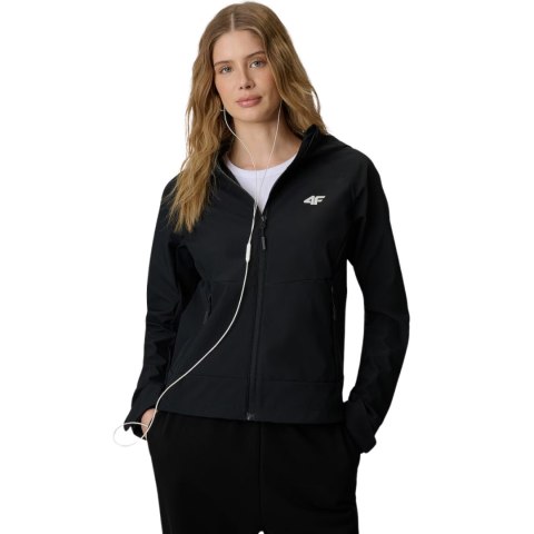 Kurtka damska softshell 4F F546 głęboka czerń 4FWSS26TSOFF546 20S M 4F