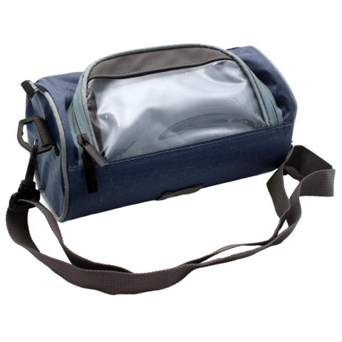 SAKWA TORBA ROWEROWA 2W1 NA KIEROWNICĘ DUNLOP - NAVY