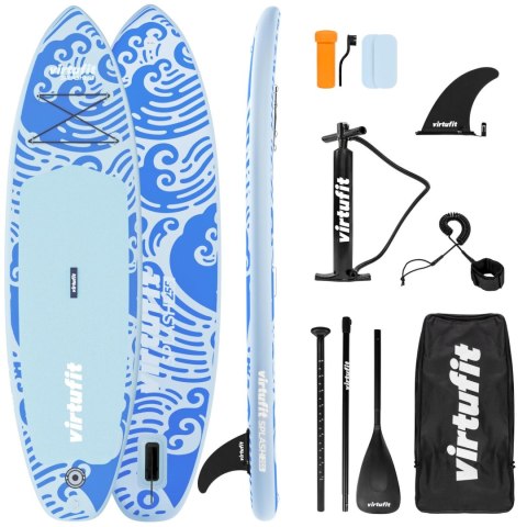 VIRTUFIT DESKA SUP SPLASH 255 Z AKCESORIAMI WAVE BLUE VirtuFit
