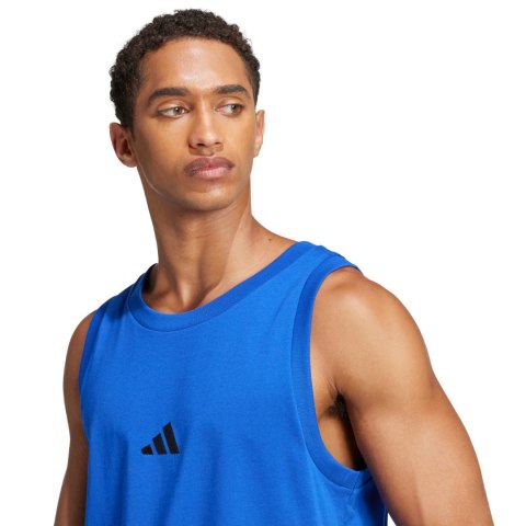 Koszulka męska adidas Essentials Small Logo Tank niebieska JE8978 4XL Adidas