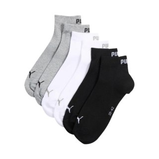 Skarpety Puma Quarter Plain 3pak czarne, białe, szare 938589 17 35-38 Puma