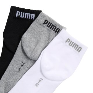 Skarpety Puma Quarter Plain 3pak czarne, białe, szare 938589 17 43-46 Puma