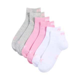 Skarpety Puma Quarter Plain 3pak różowe, białe, szare 938589 11 39-42 Puma